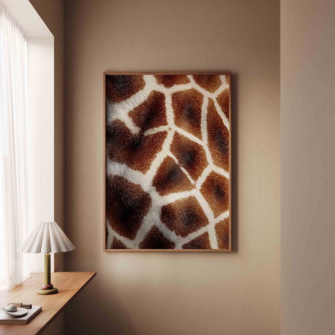 Giraffe patroon Poster