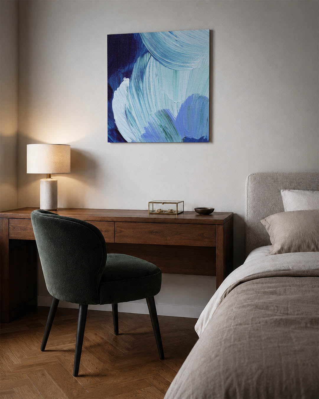 Dynamische kleurencompositie Kunstwerk
