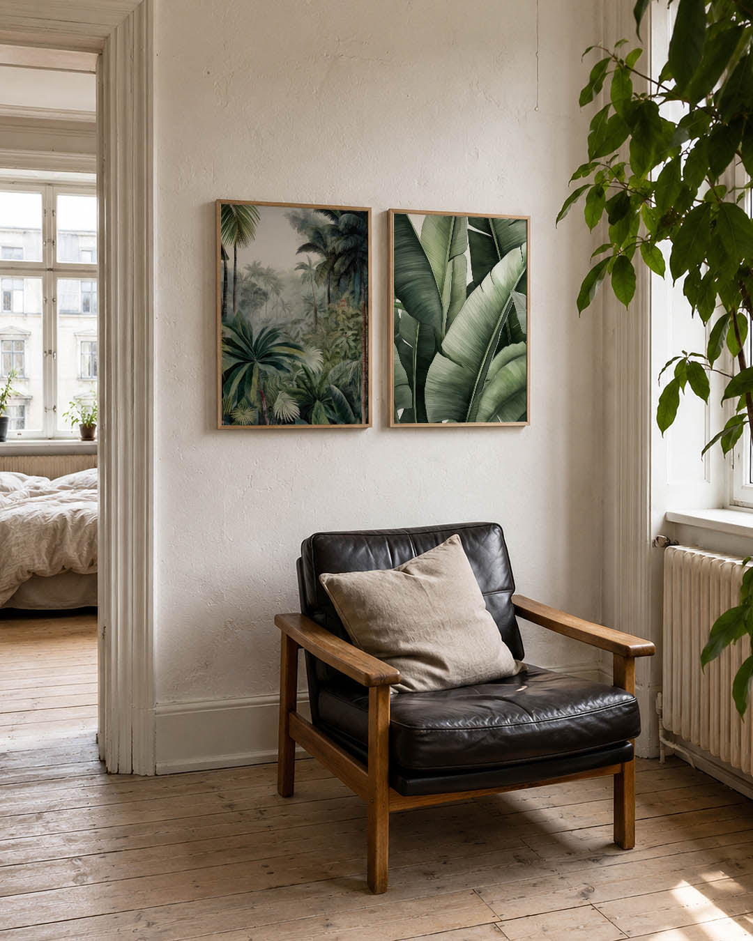 Tropisch bladerdek Posterset