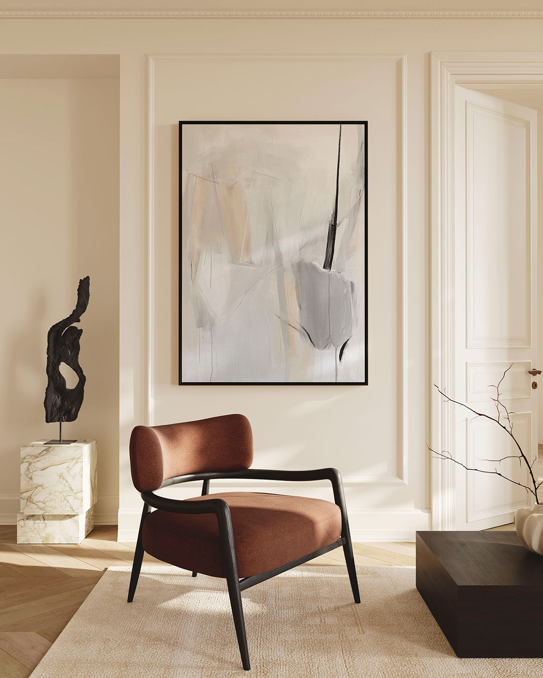 Lichte vormen compositie Kunstwerk