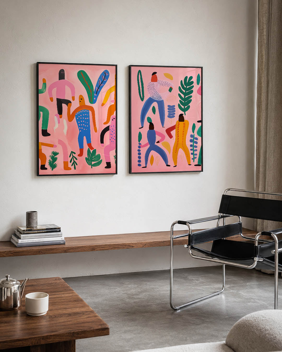 Vrolijke figuren Posterset