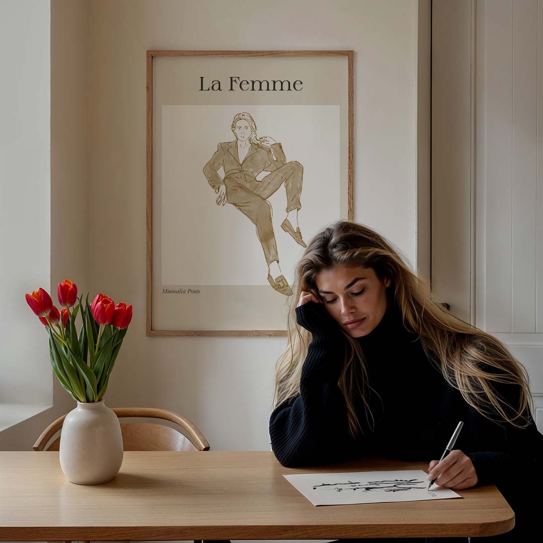 La Femme Minimalistische Poster-WallArtistic