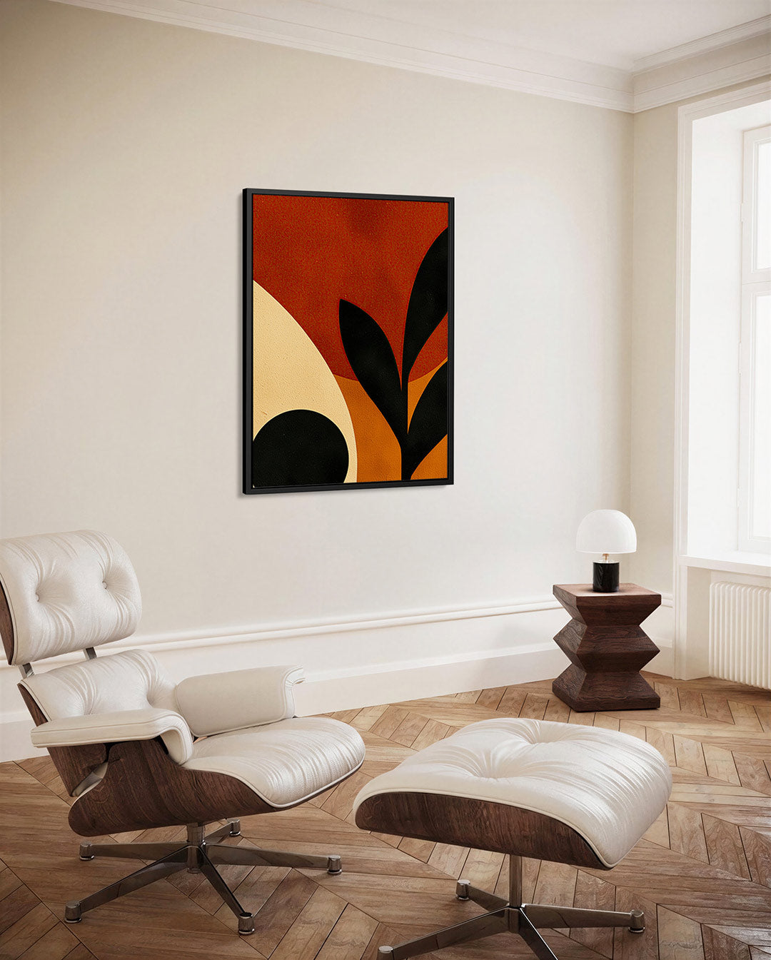 Organische vormen compositie Kunstwerk