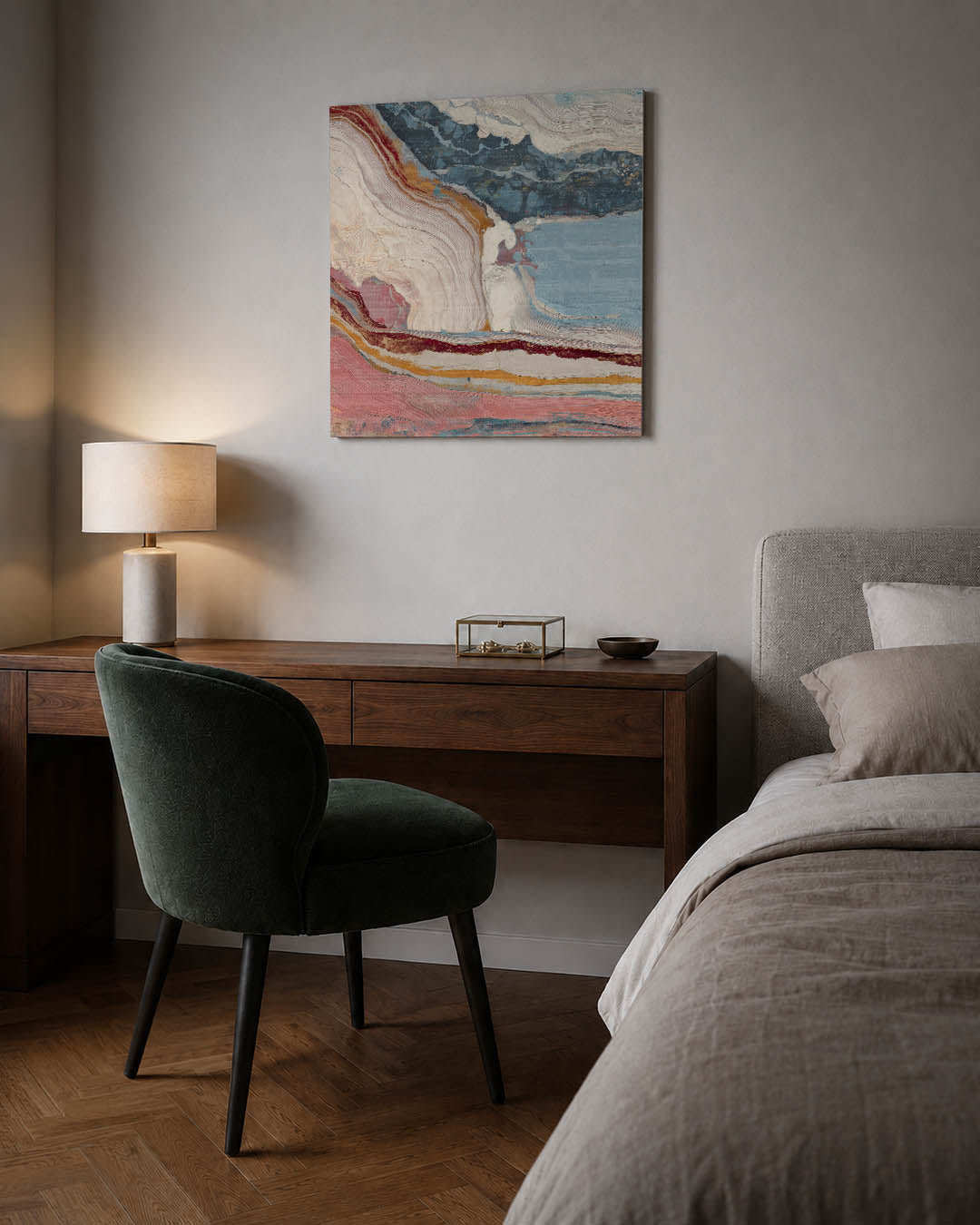 Organische kleurencompositie Kunstwerk
