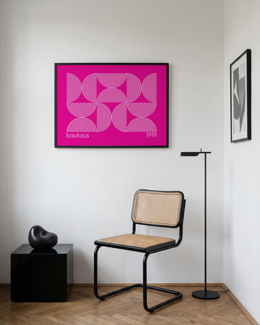 Cirkelritme en lijnen Poster