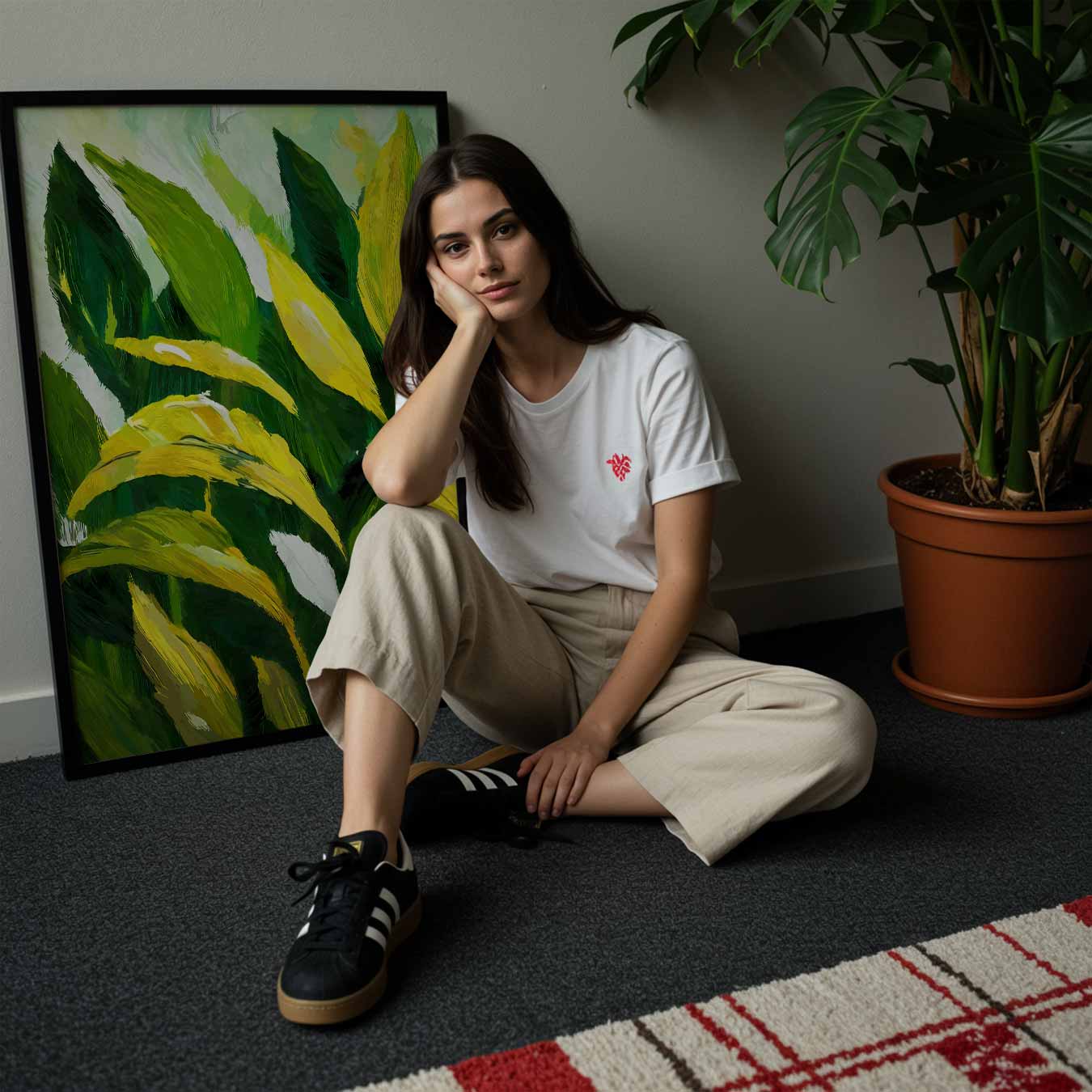 Groene Tropische Bladeren Poster-WallArtistic
