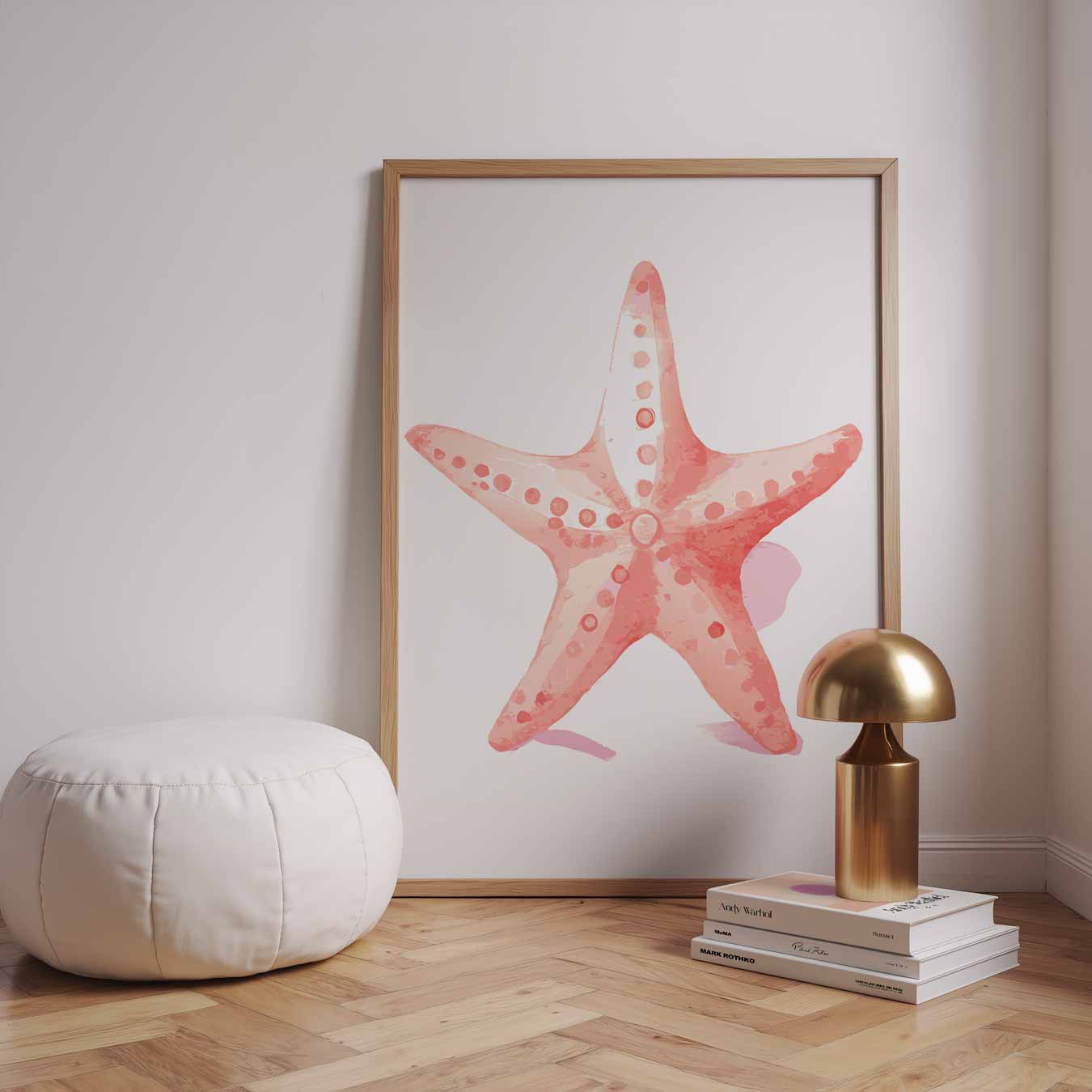 Rustige Zeester Wanddecoratie Poster-WallArtistic