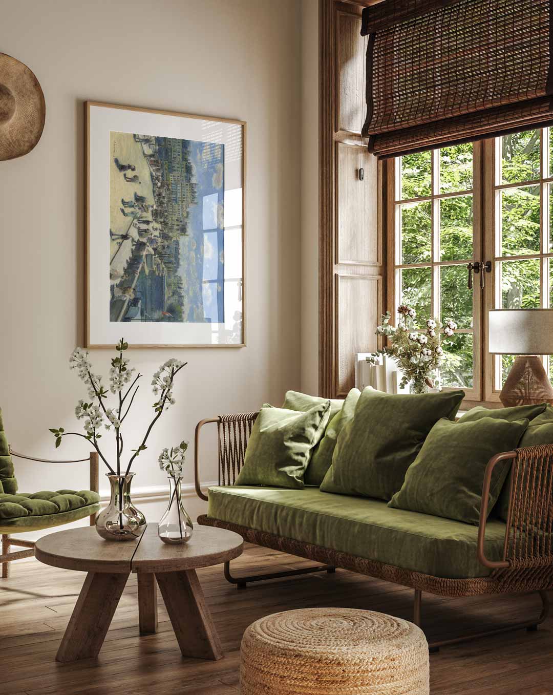 Impressionistische Stadsgezicht Poster-WallArtistic