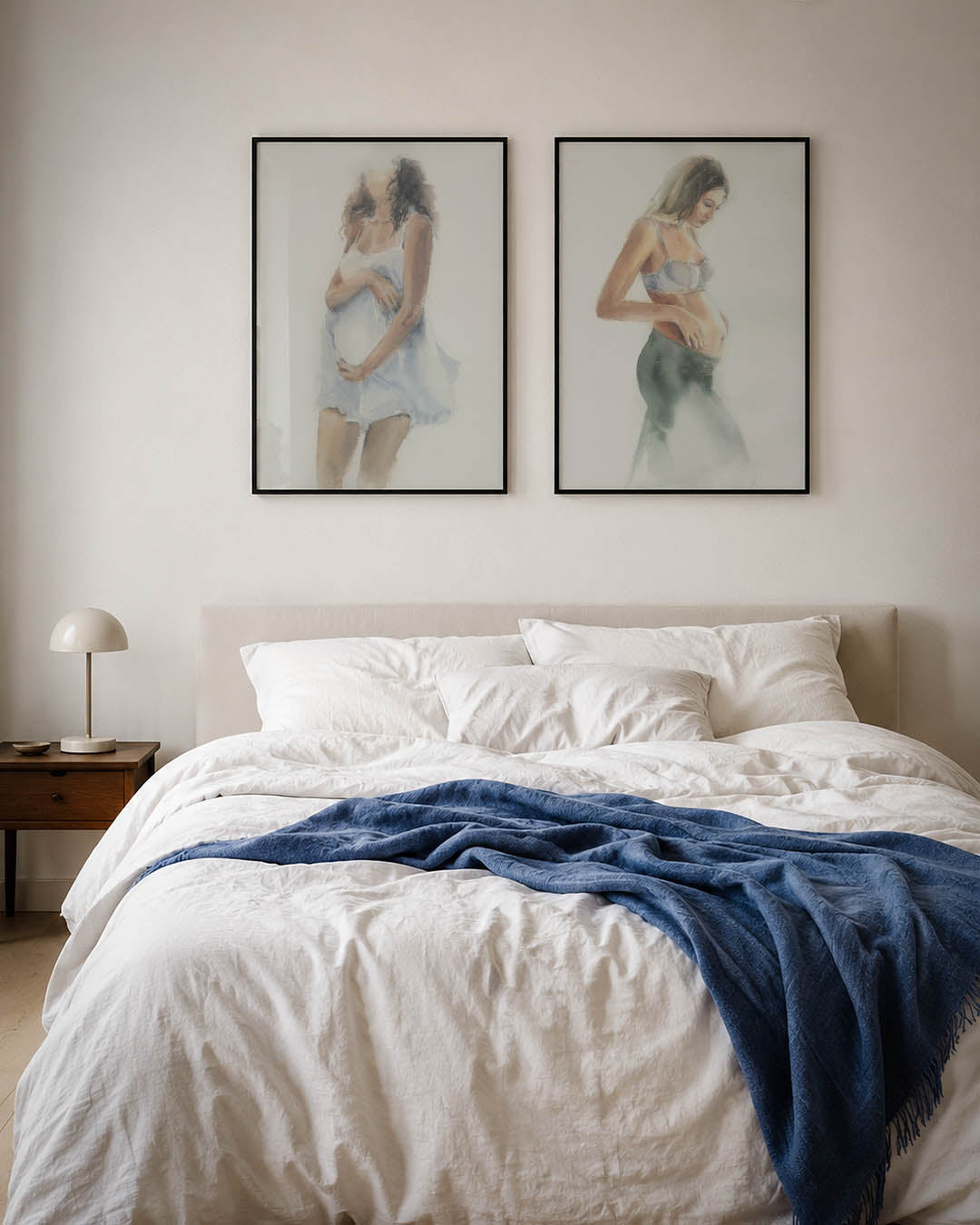 Zachte aquarelfiguur Posterset