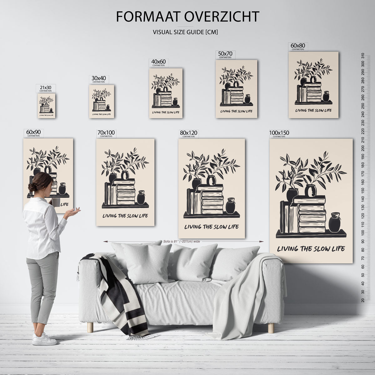 Planten en boeken Poster