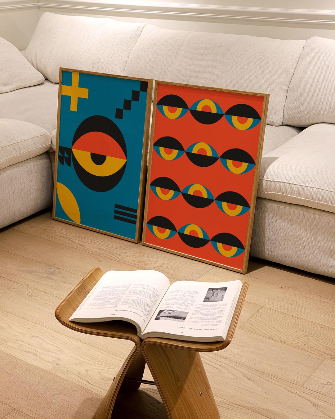 Oogvormen en kleur Posterset