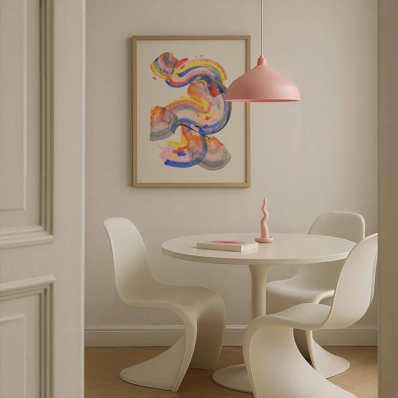 Kleurrijke Abstracte Kunstposter-WallArtistic
