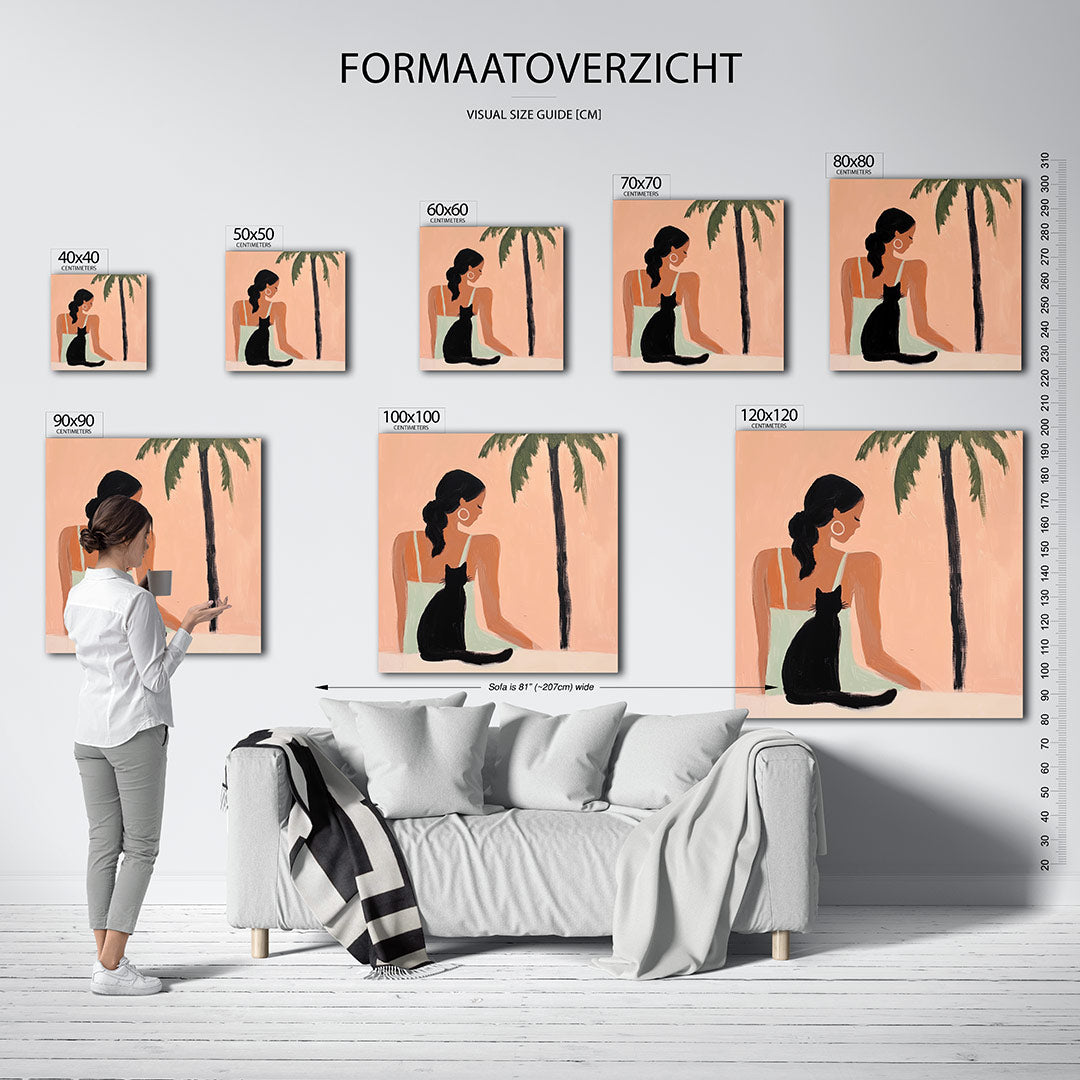 Zomerse rust Kunstwerk