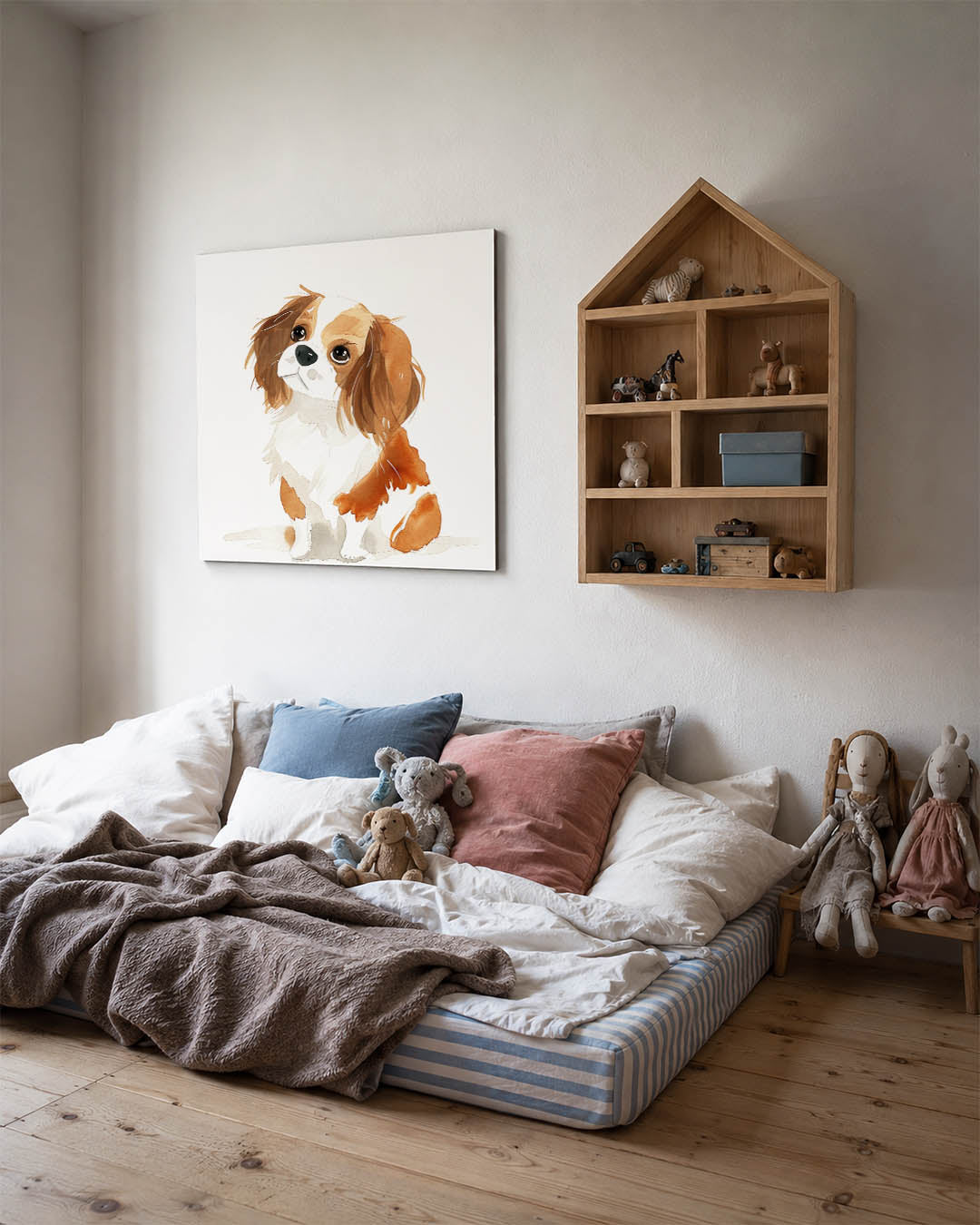 Speelse hondenillustratie Kunstwerk