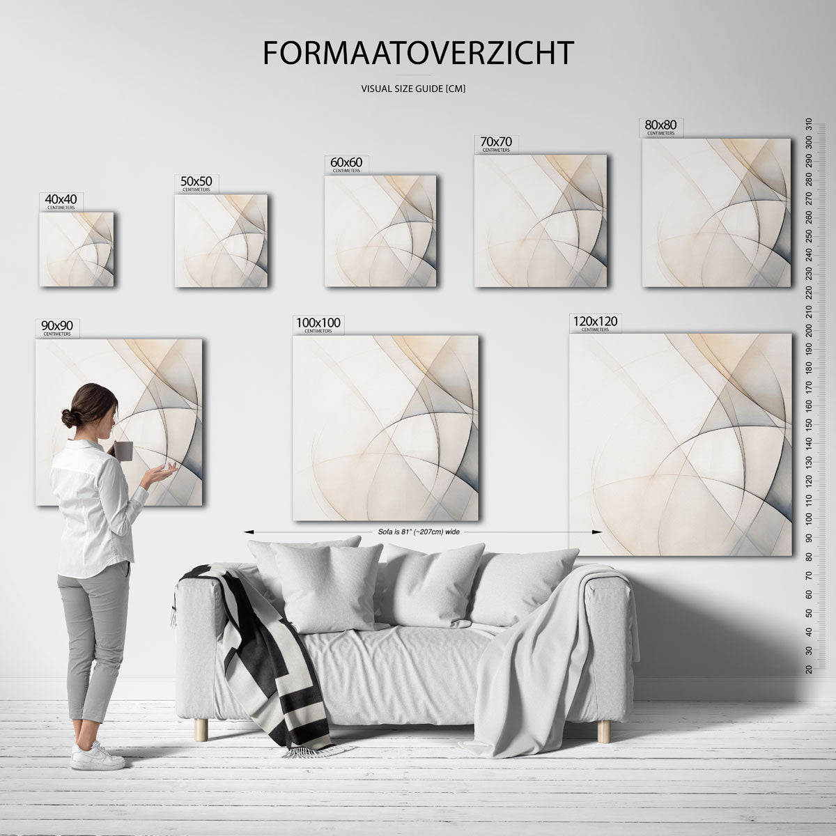 Abstracte lijnen Poster