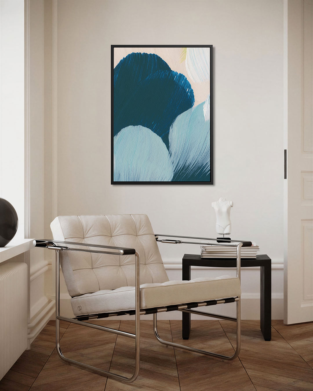 Vloeiende kleurencompositie Kunstwerk