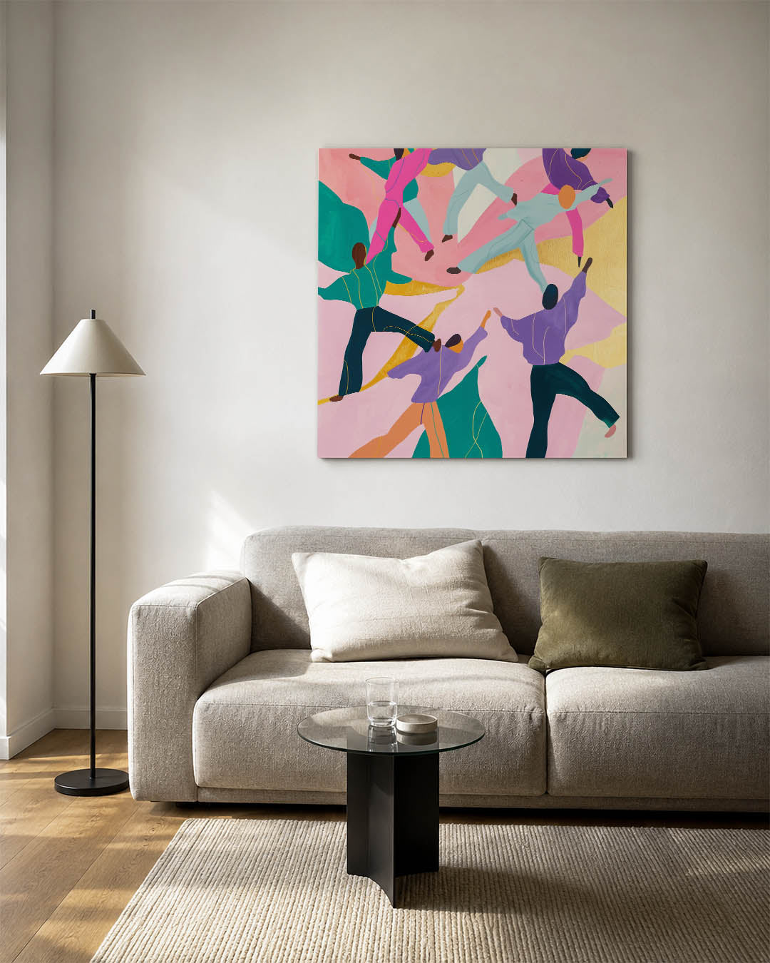 Dansende figuren Kunstwerk