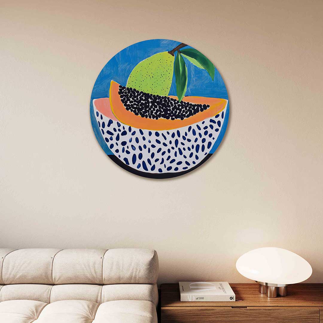 Fruit en patronen Muurcirkel