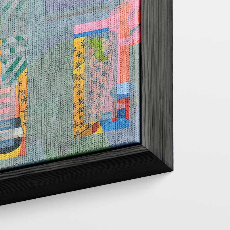 Kleurrijke Abstractie Kunstwerk-canvas-dibond-plexiglas-wanddecoratie-WallArtistic