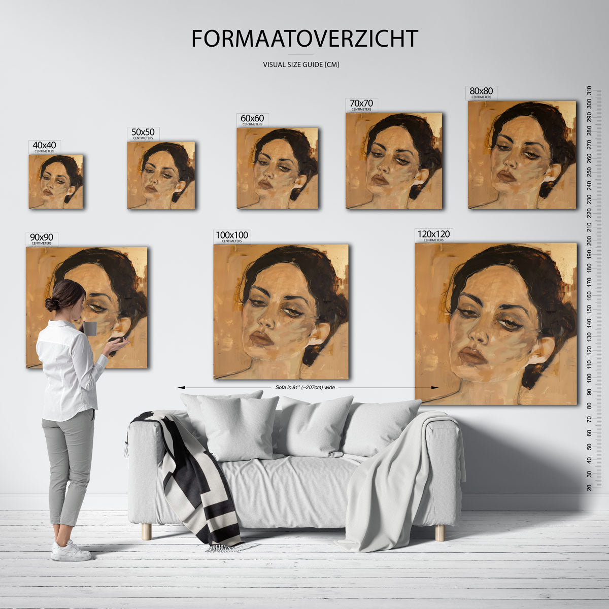 Vrouwelijk portret Poster