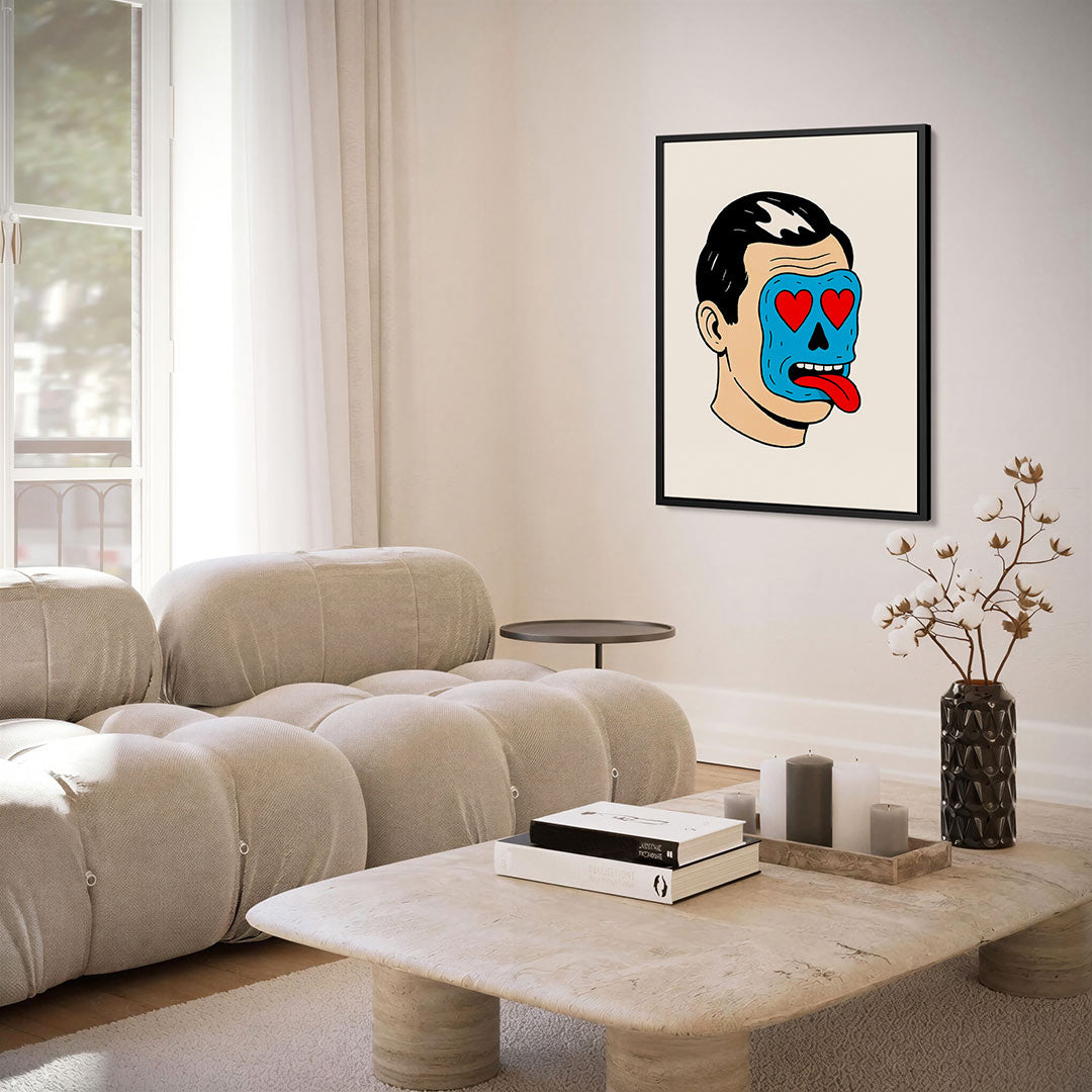 Vrolijk gezicht Kunstwerk