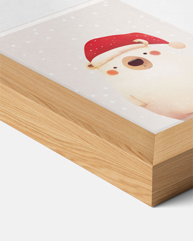 Schattige Kerstbeer Poster-WallArtistic