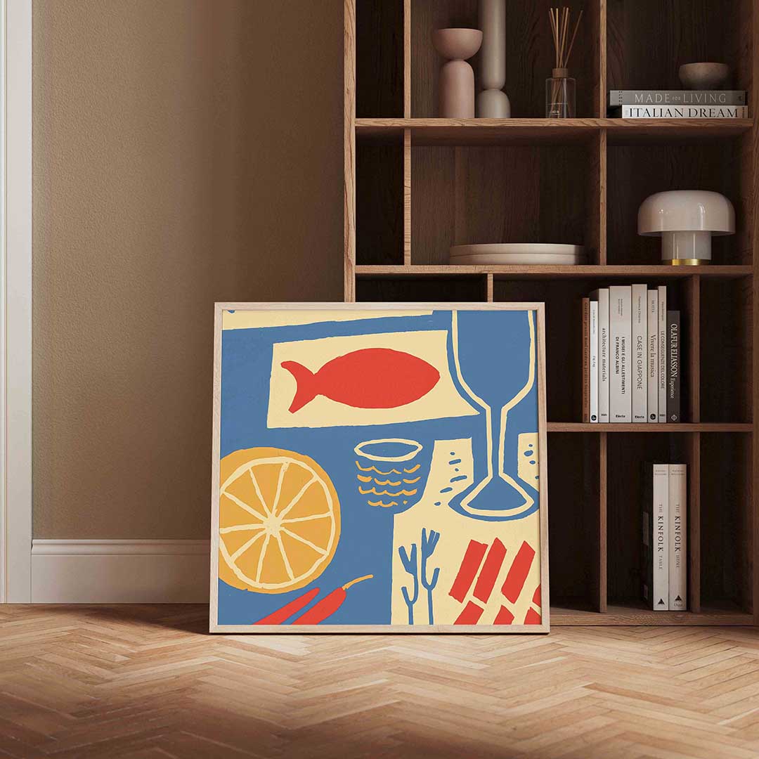 Vis en citrus Poster