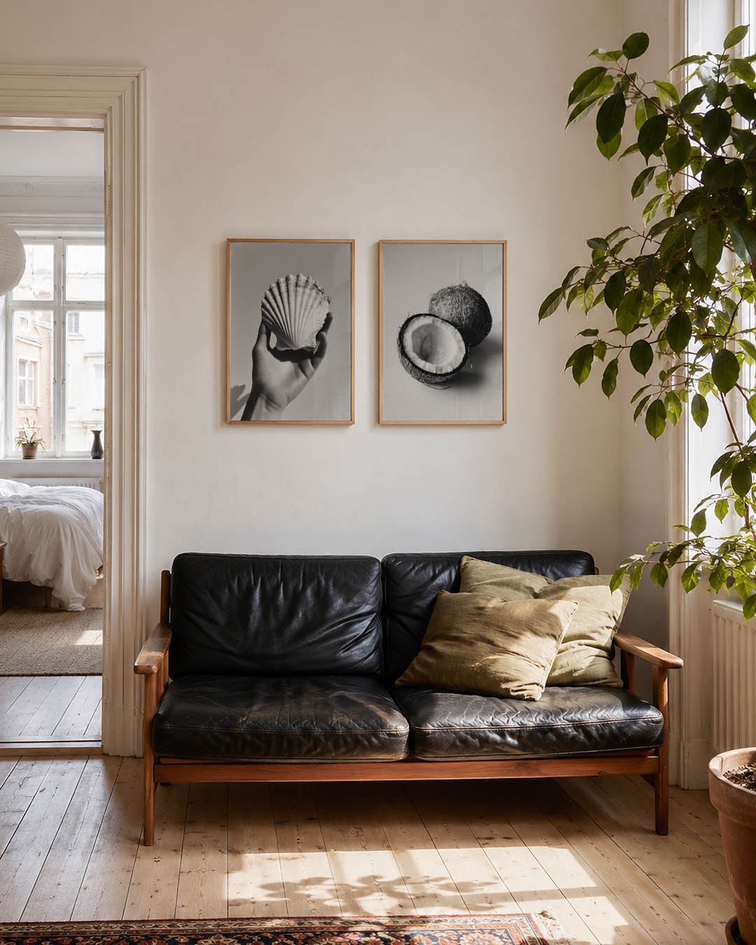 Hand en schelp Posterset