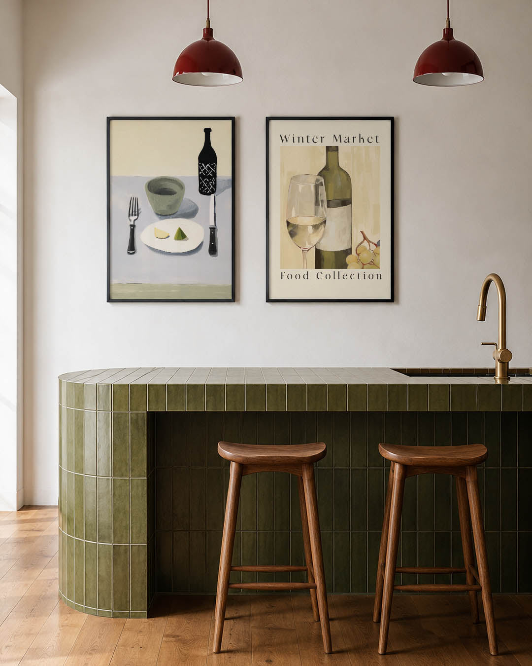 Eettafel compositie Posterset