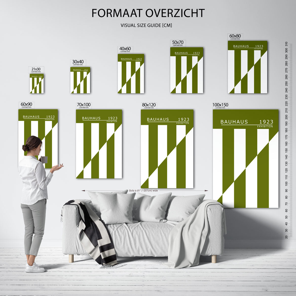 Lijnen en vlakken Poster