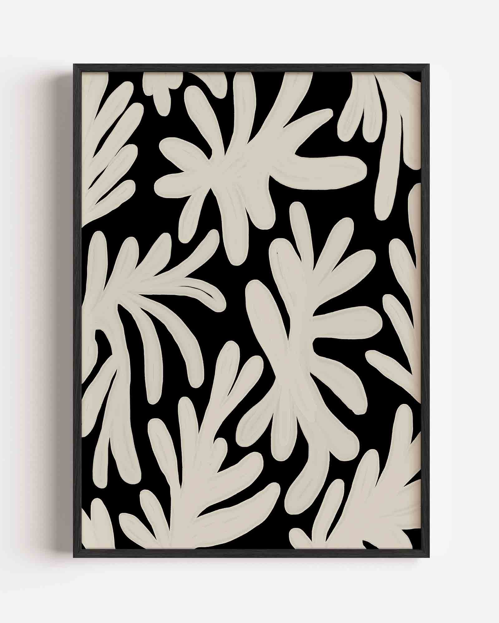 Abstracte bladeren Poster