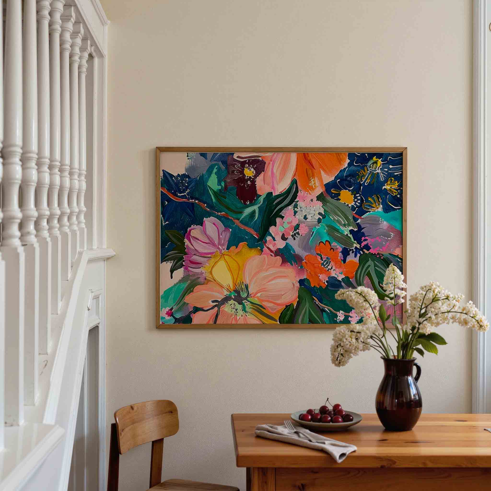 Bloemenexplosie Poster