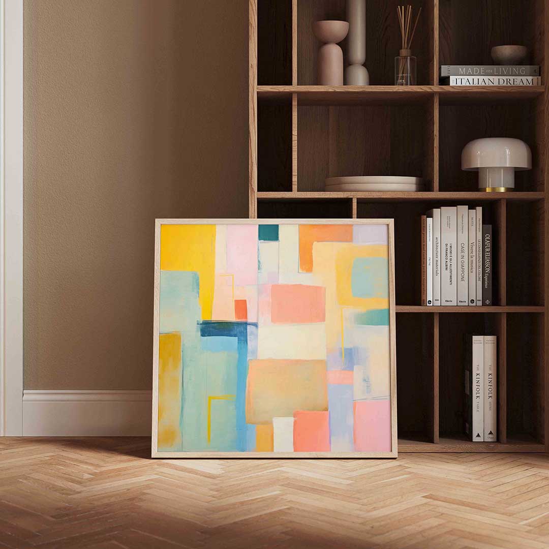 Abstracte rechthoeken Poster