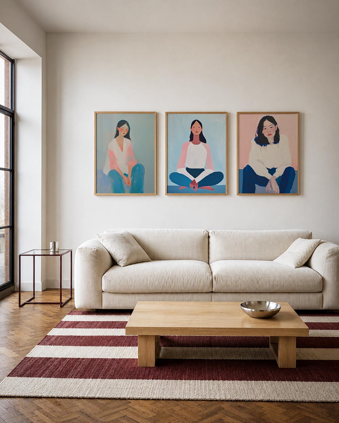 Zachte kleurenharmonie Posterset