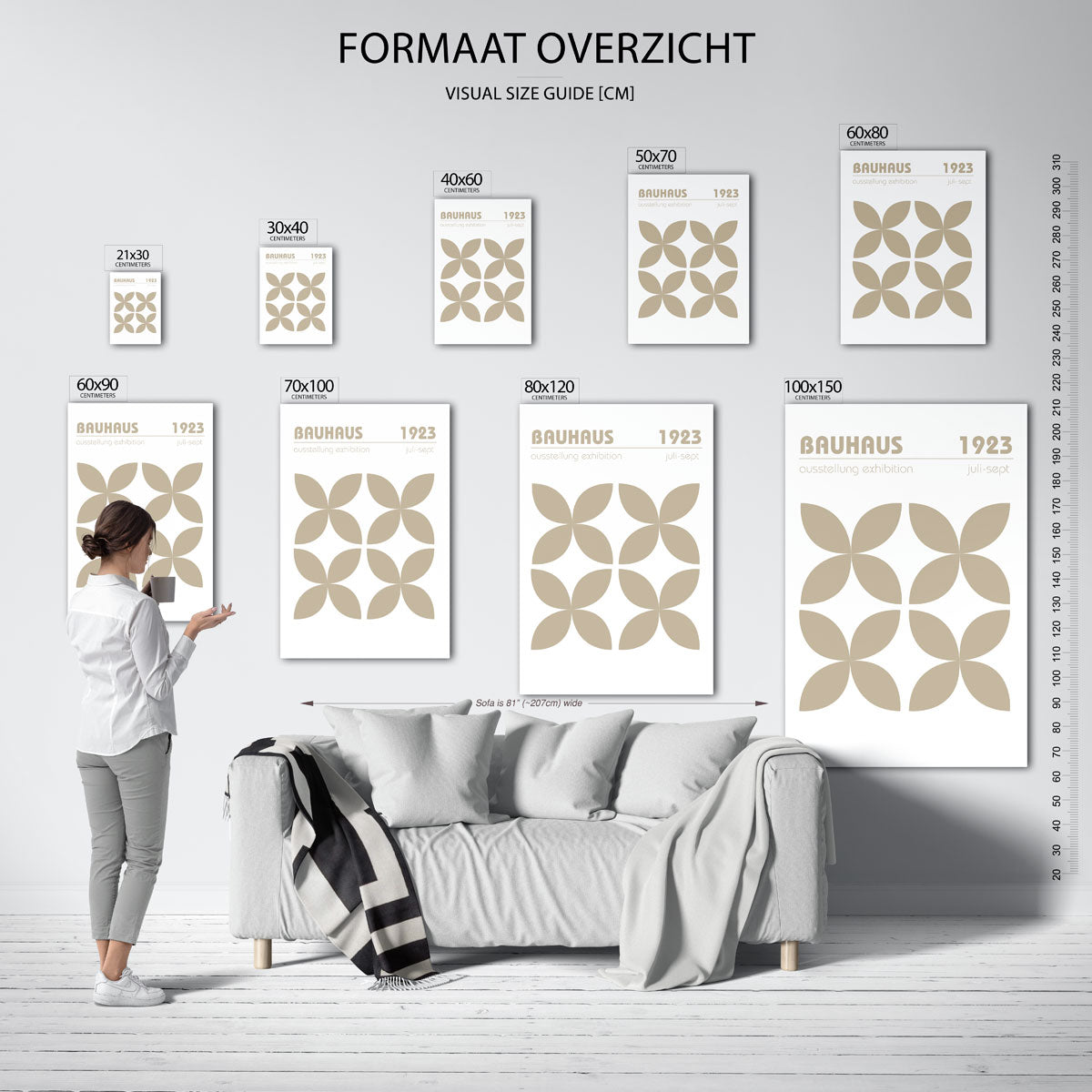 Vormritme en balans Poster