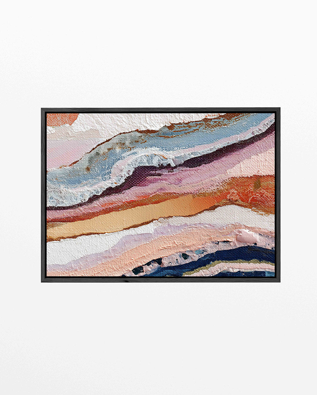 Gelaagde kleurencompositie Kunstwerk