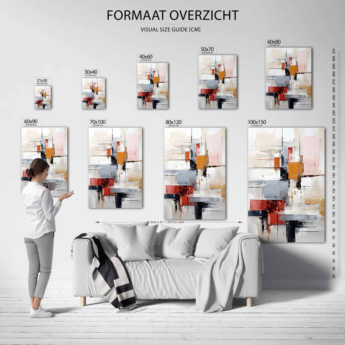 Abstracte vormen Poster
