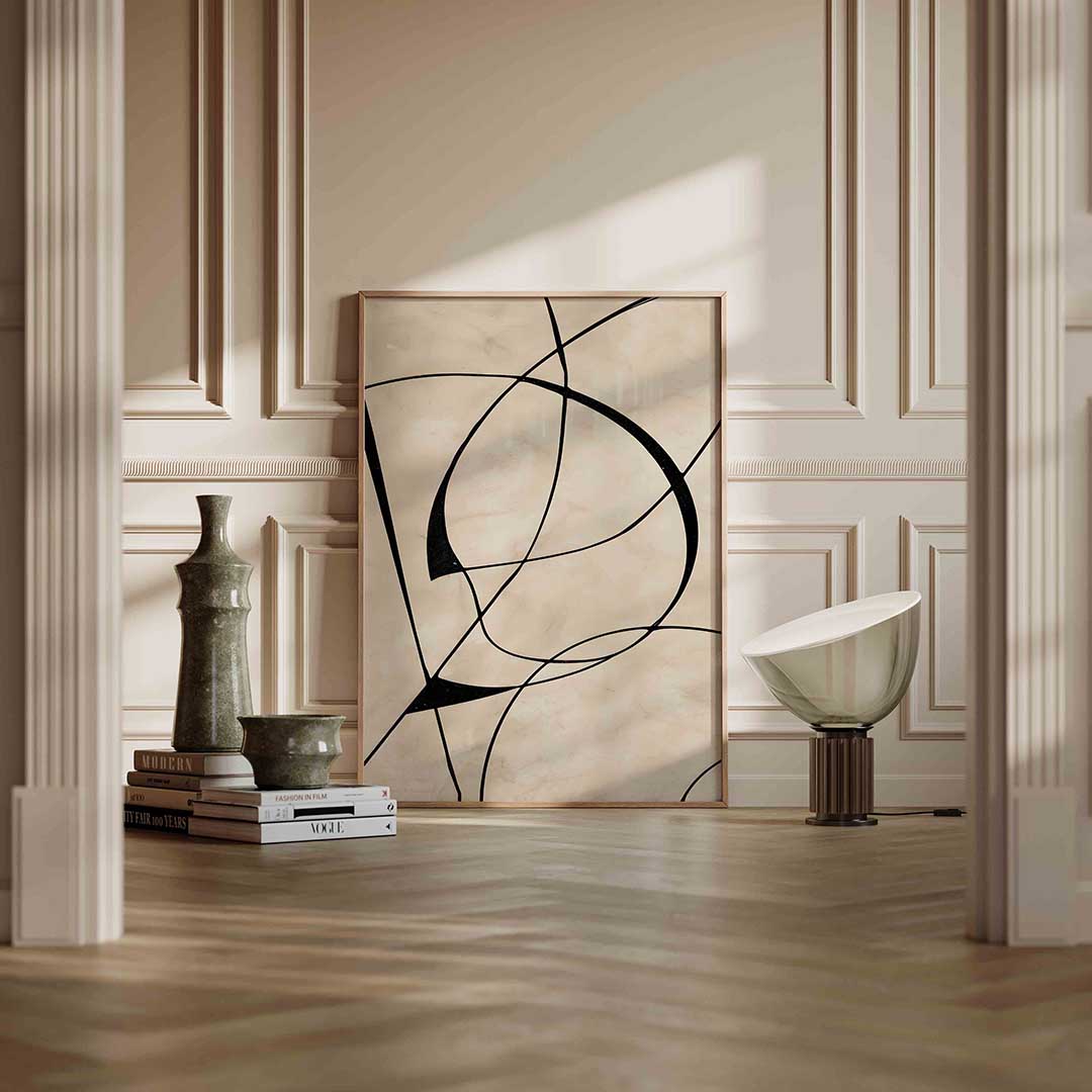 Abstracte lijnen Poster