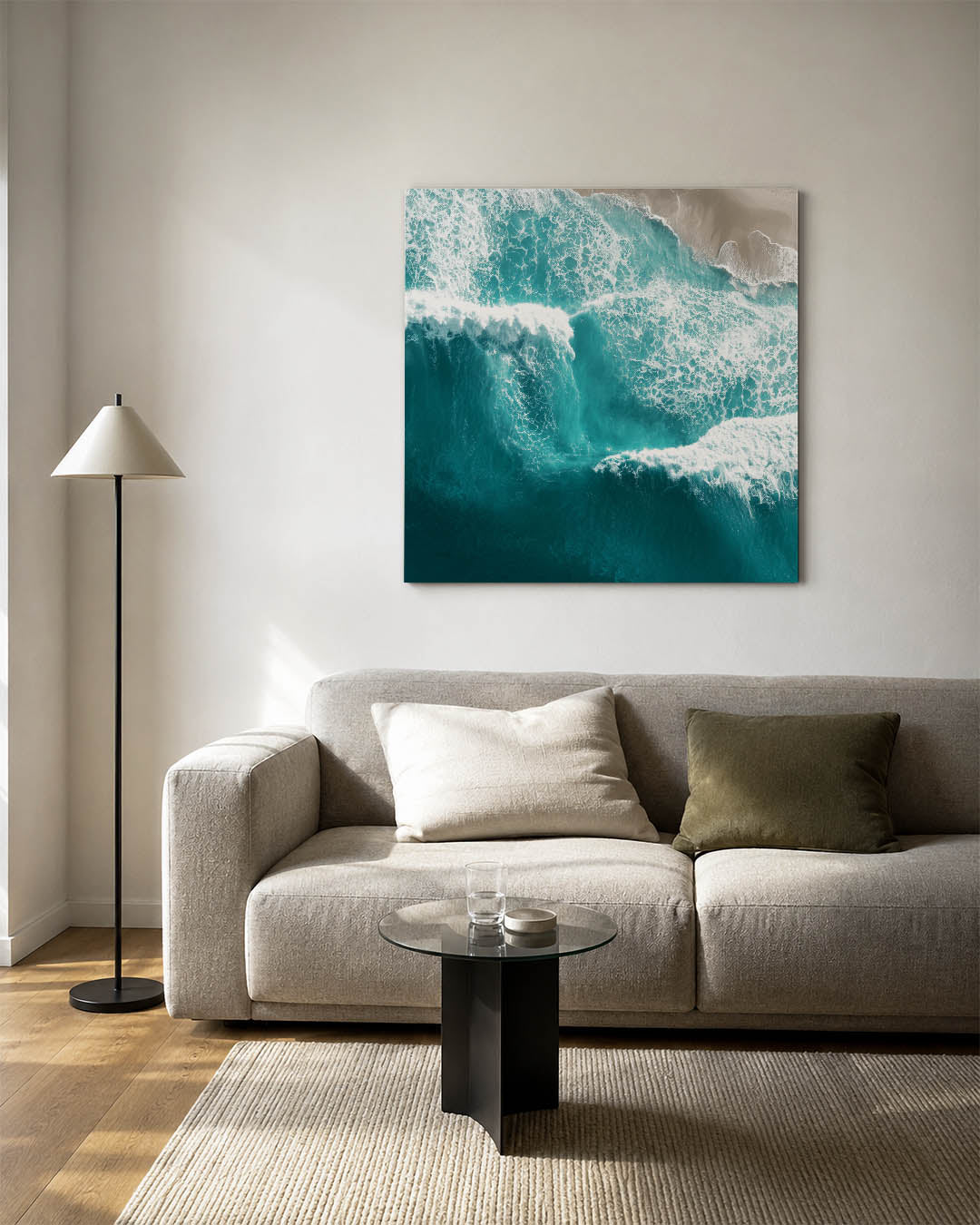 Dynamische zee Kunstwerk