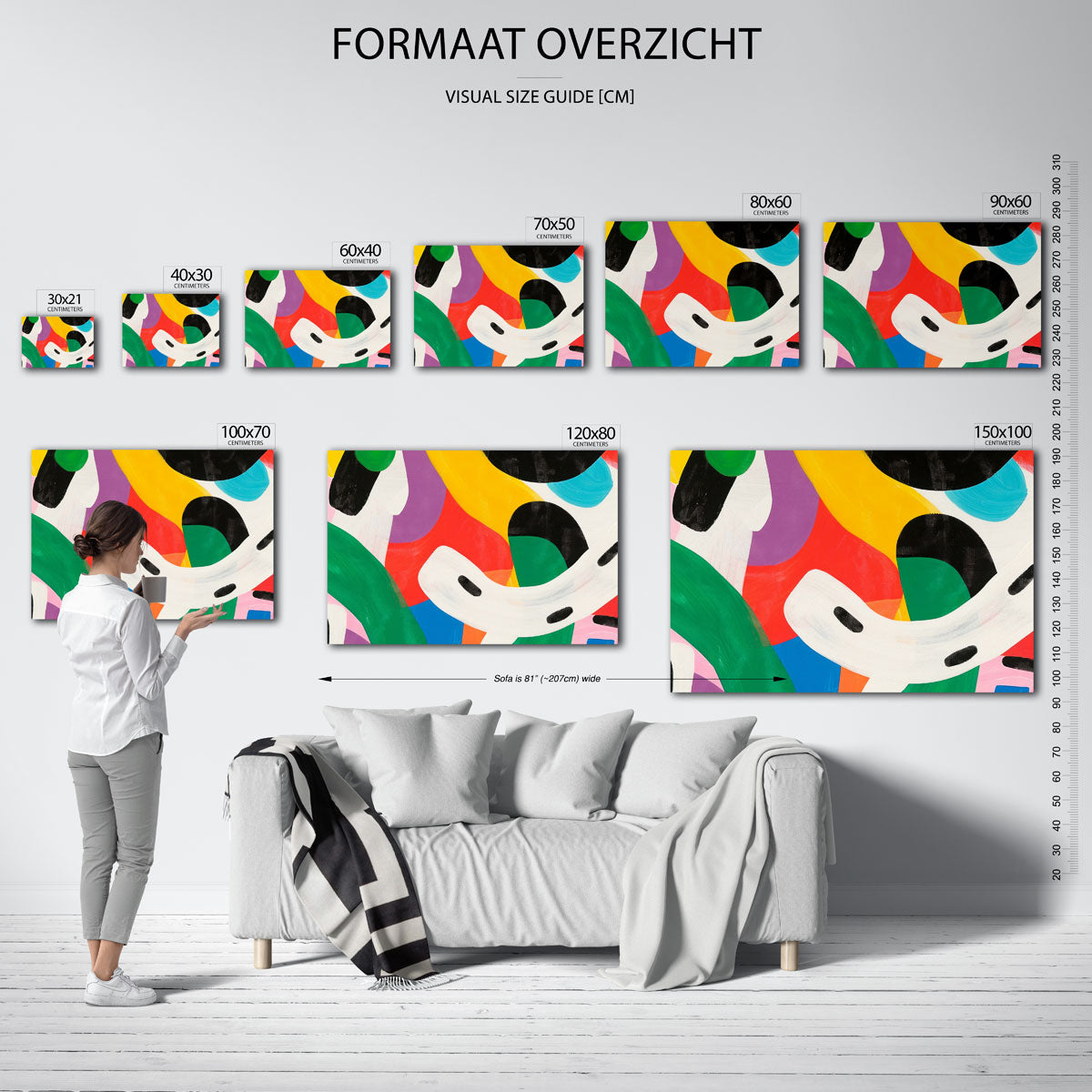 Abstracte vormen Poster