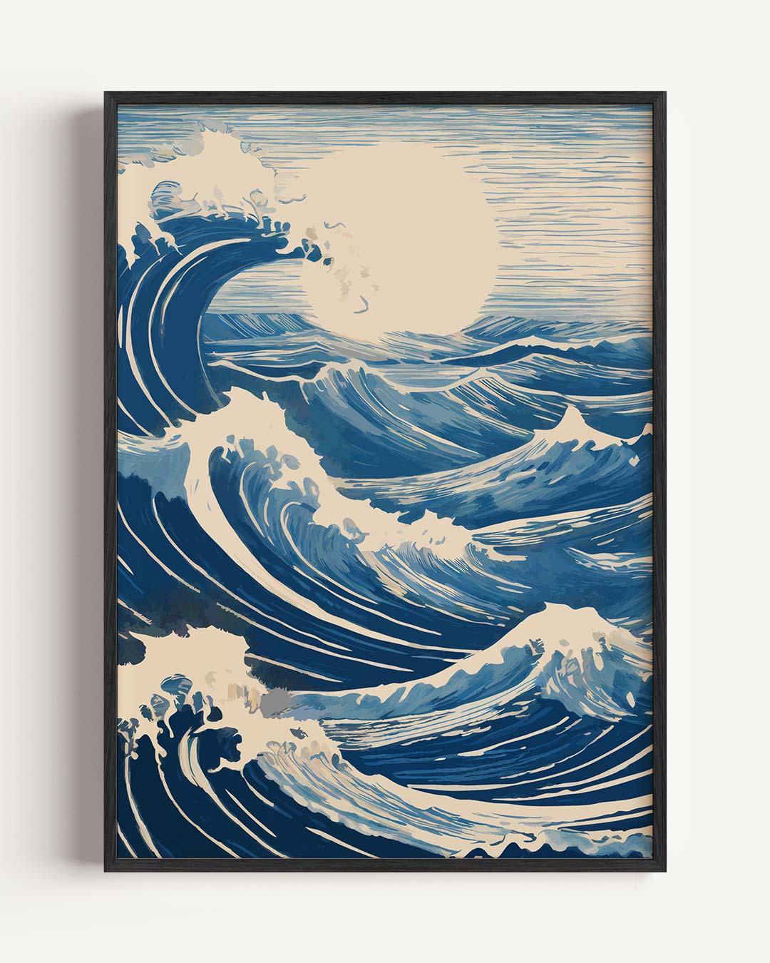 Golvende Oceaankunst Poster-WallArtistic