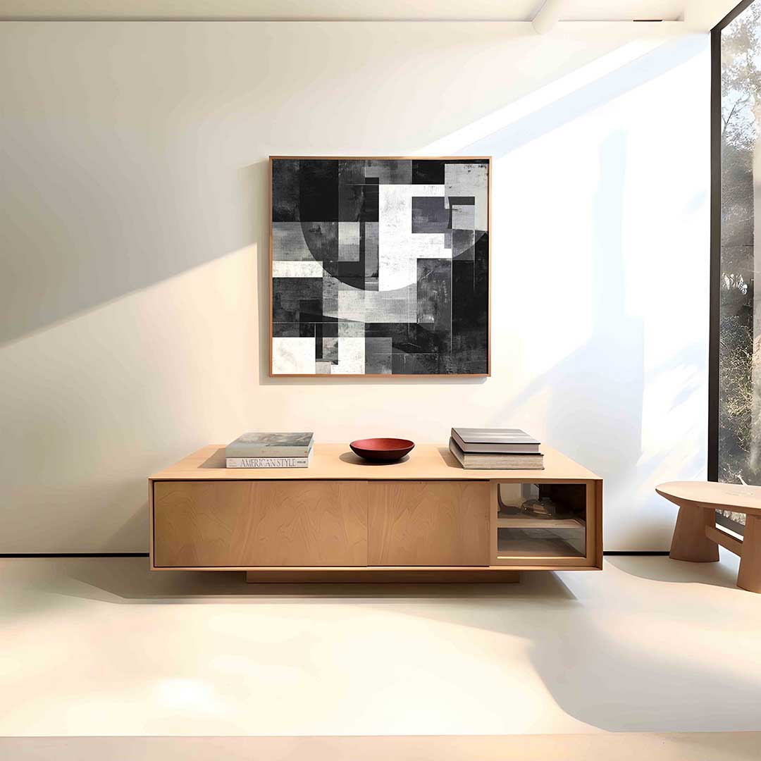Abstracte geometrische vormen Poster