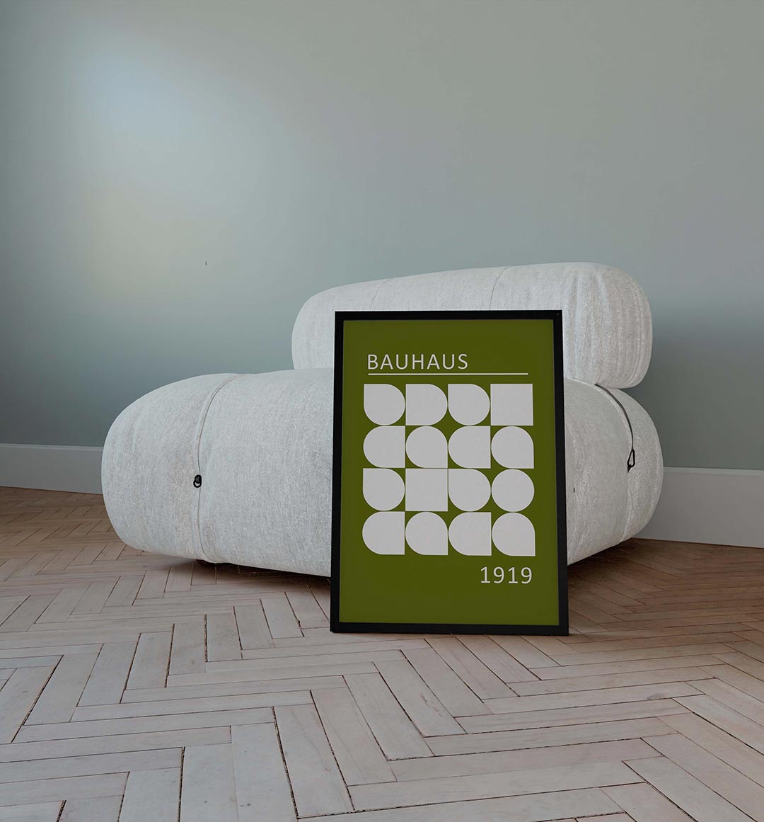 Vormritme en kleur Poster