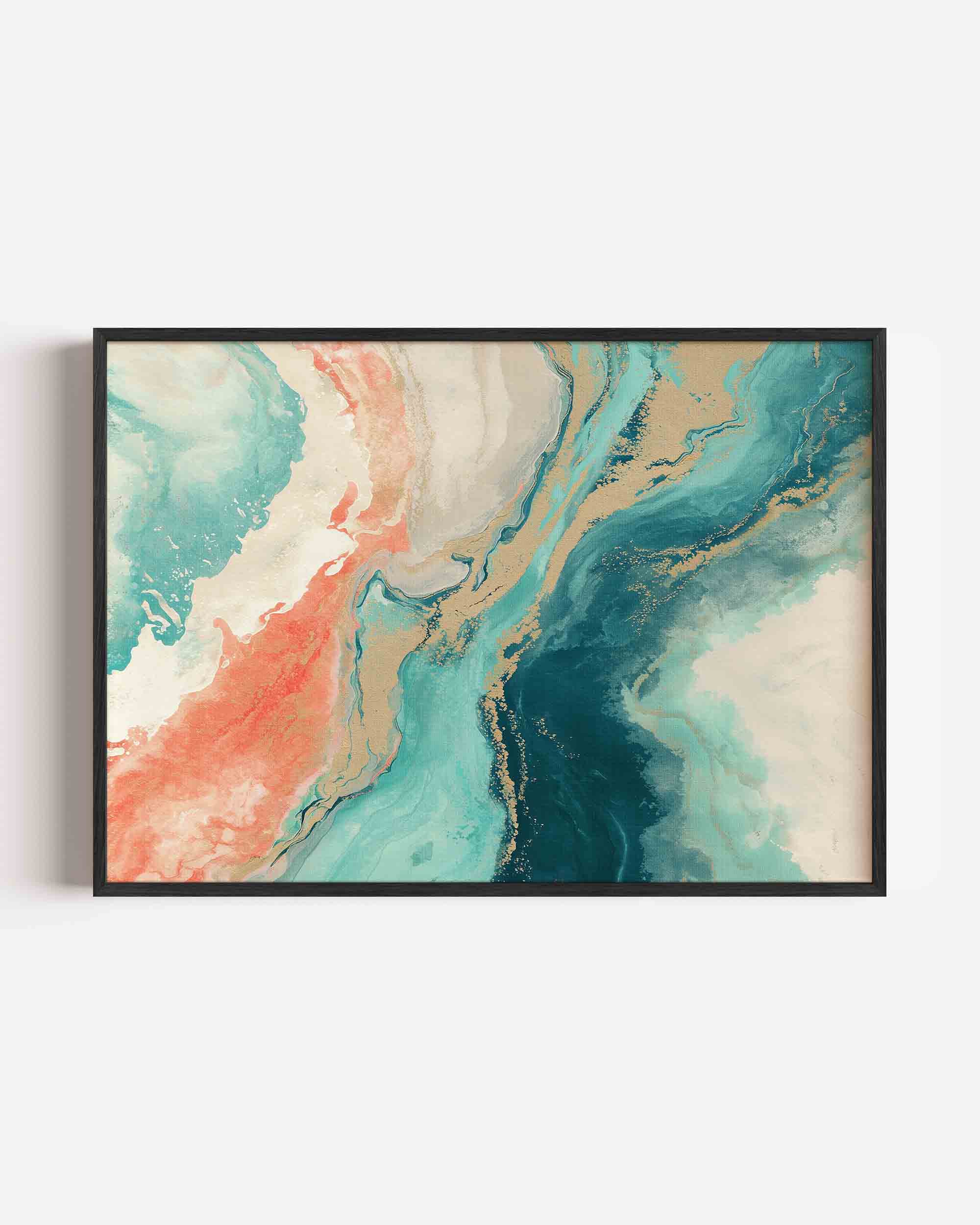 Abstracte golven Poster
