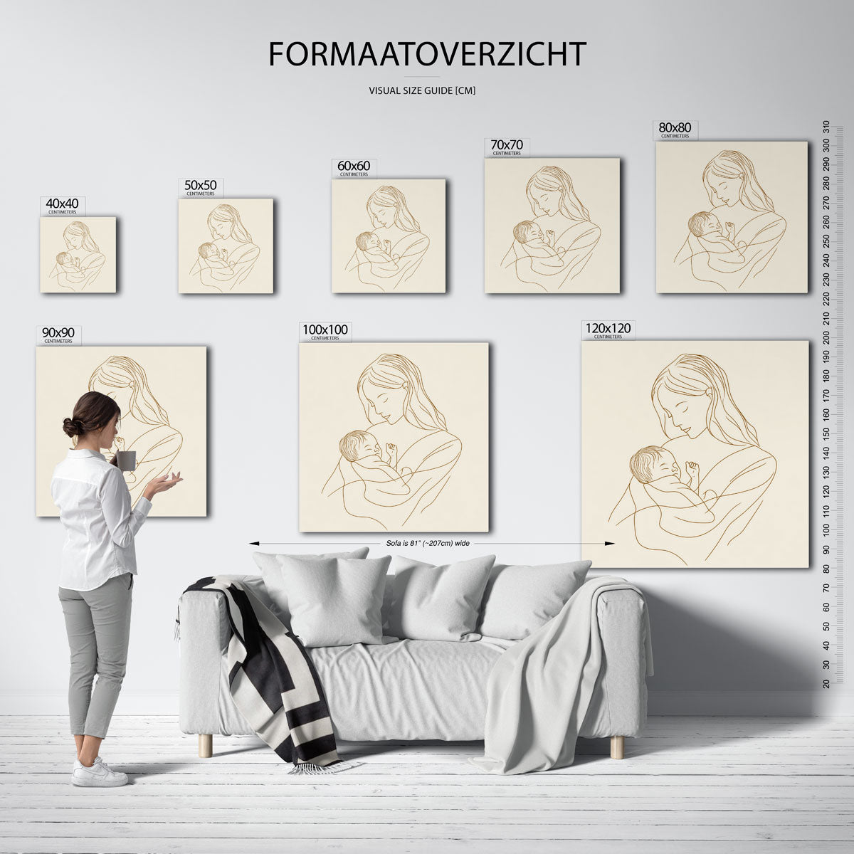 Moeder en kind Poster