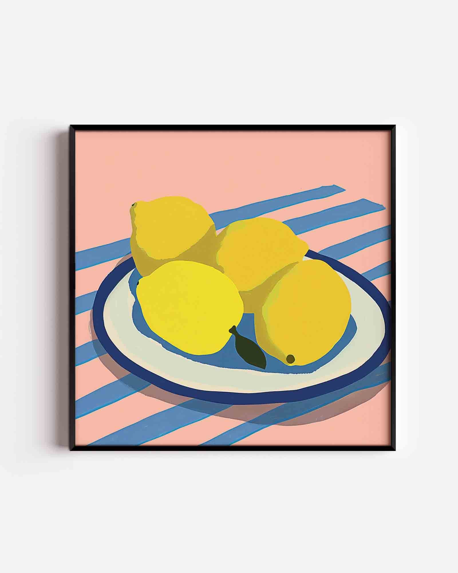Citroenen op schaal Poster