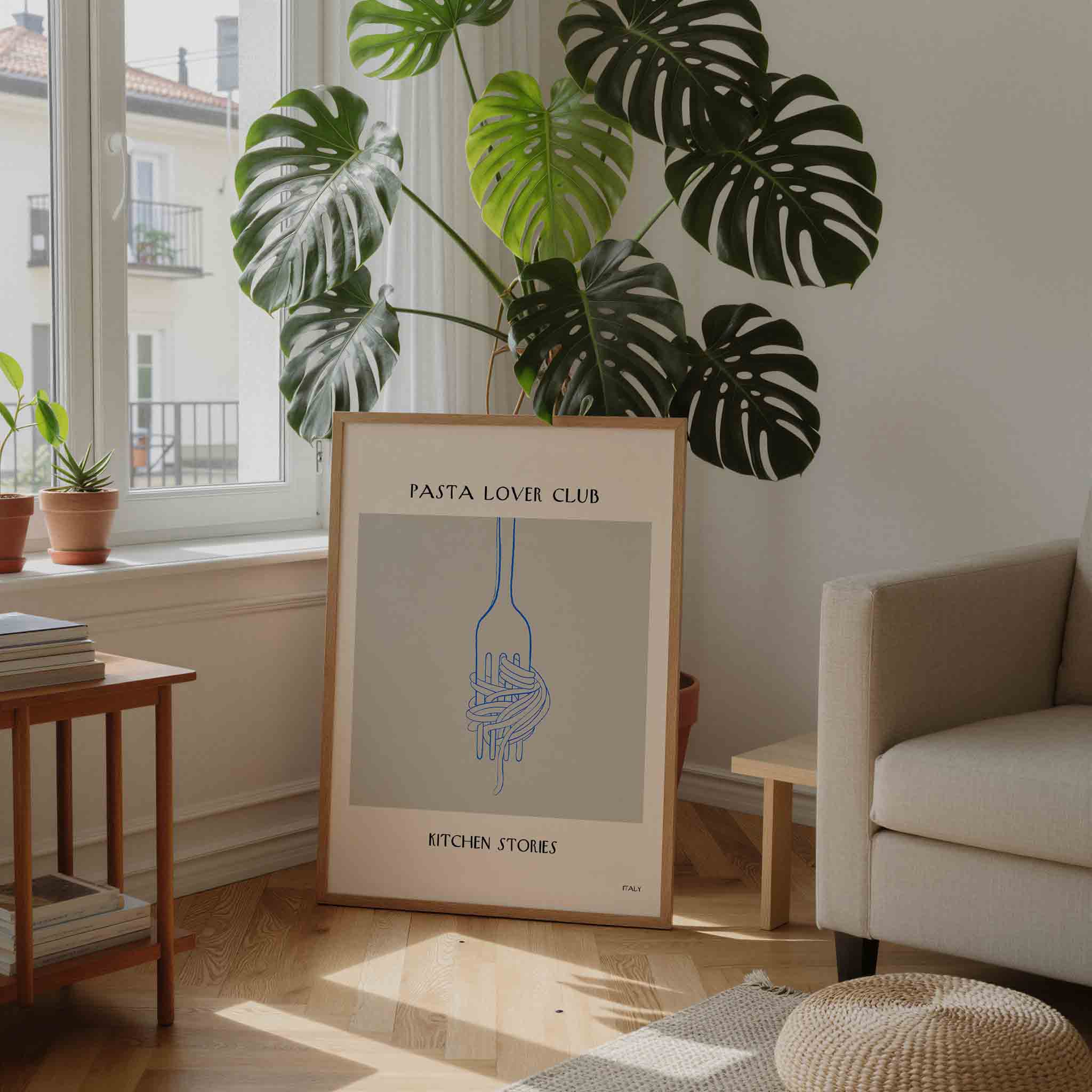 Pasta en vork Poster