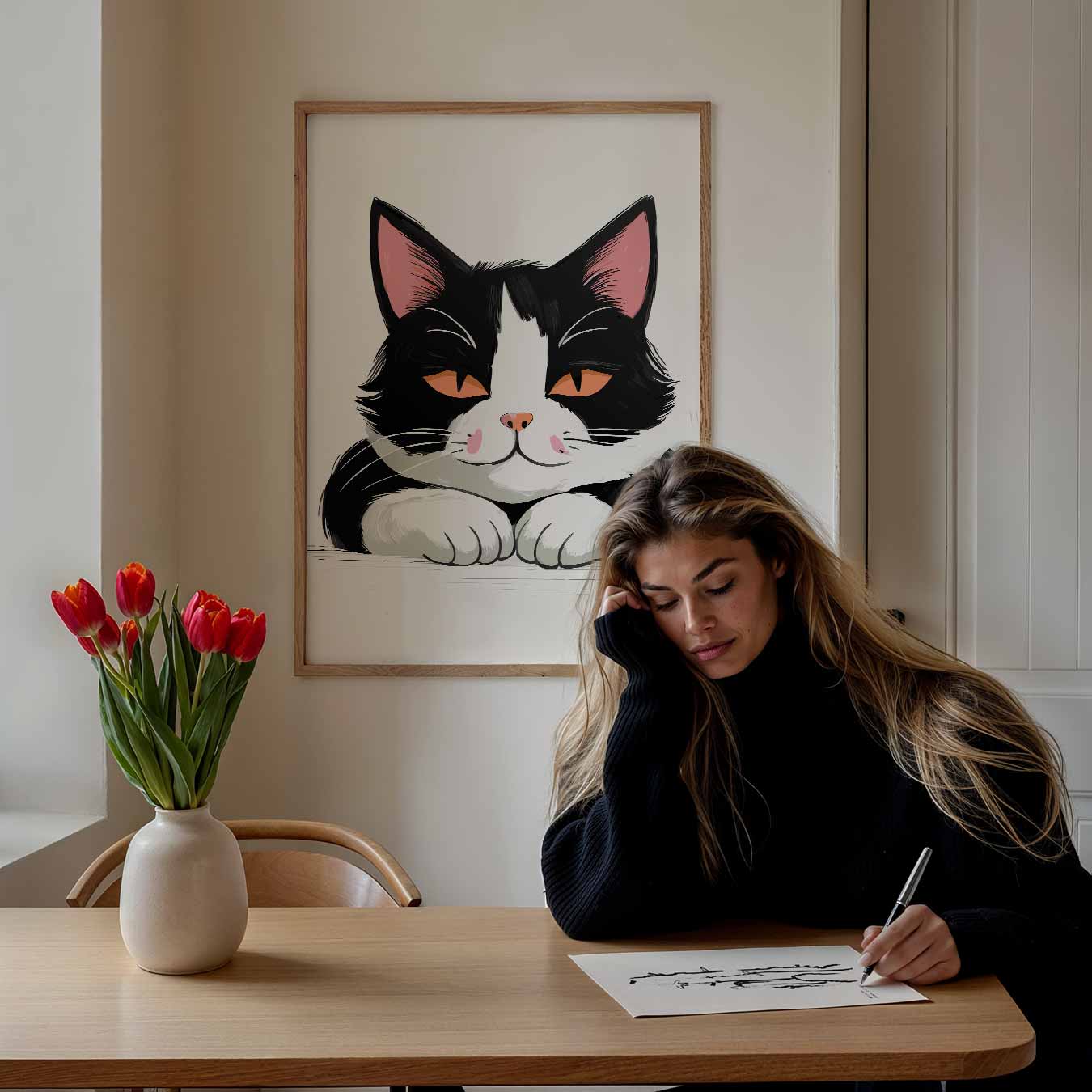 Charmante Kattenposter-WallArtistic