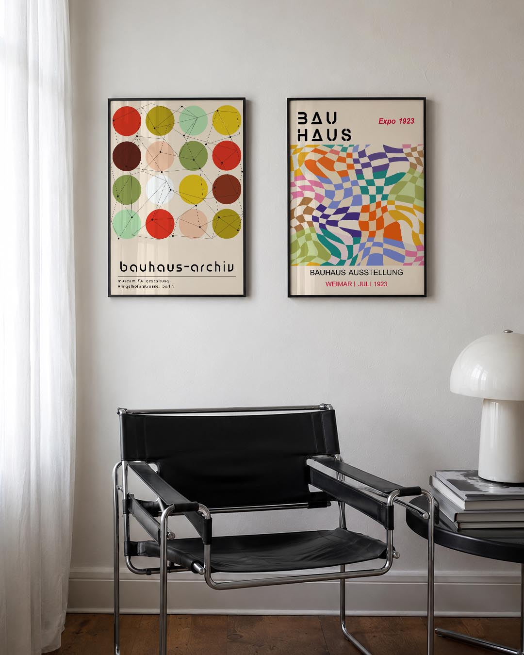 Kleurrijke cirkelstructuur Posterset