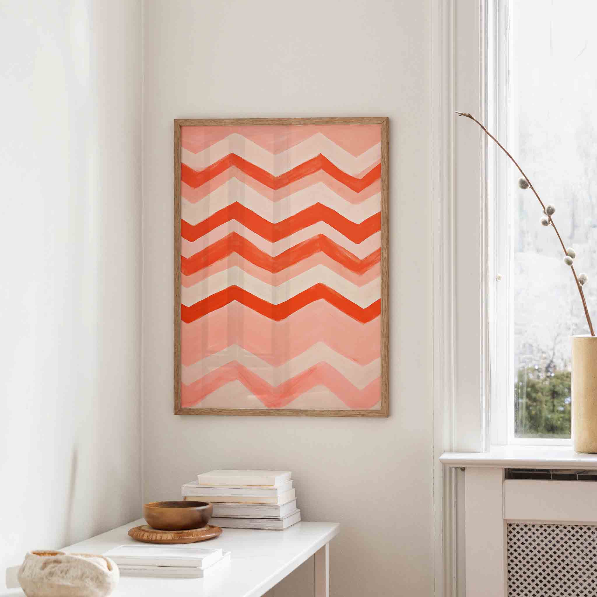 Zigzag patroon Poster
